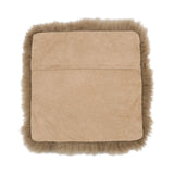 Fellkissenbezug | Langhaar | Neuseeland | 40x40 cm Taupe