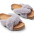 Lilly Kreuz Slippers | Neuseeland | Größe 35-42 Hellgrau