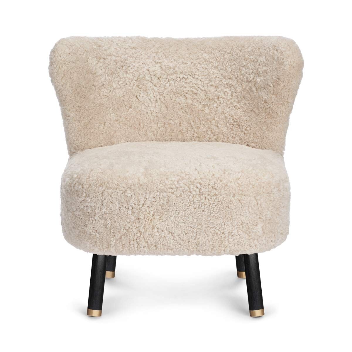 Emil Loungesessel | Premium Lammfell | Kurzhaar Beige