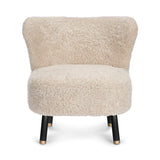 Emil Loungesessel | Premium Lammfell | Kurzhaar Beige