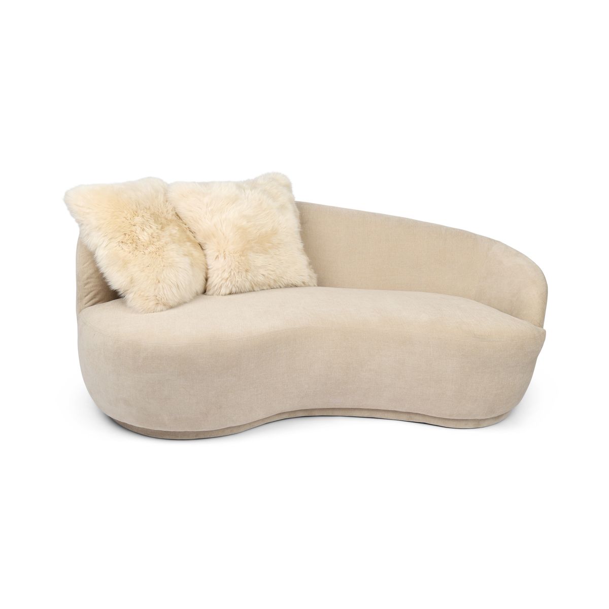 Fellkissenbezug | Langhaar | Neuseeland | 50,5x50,5 cm Leinen