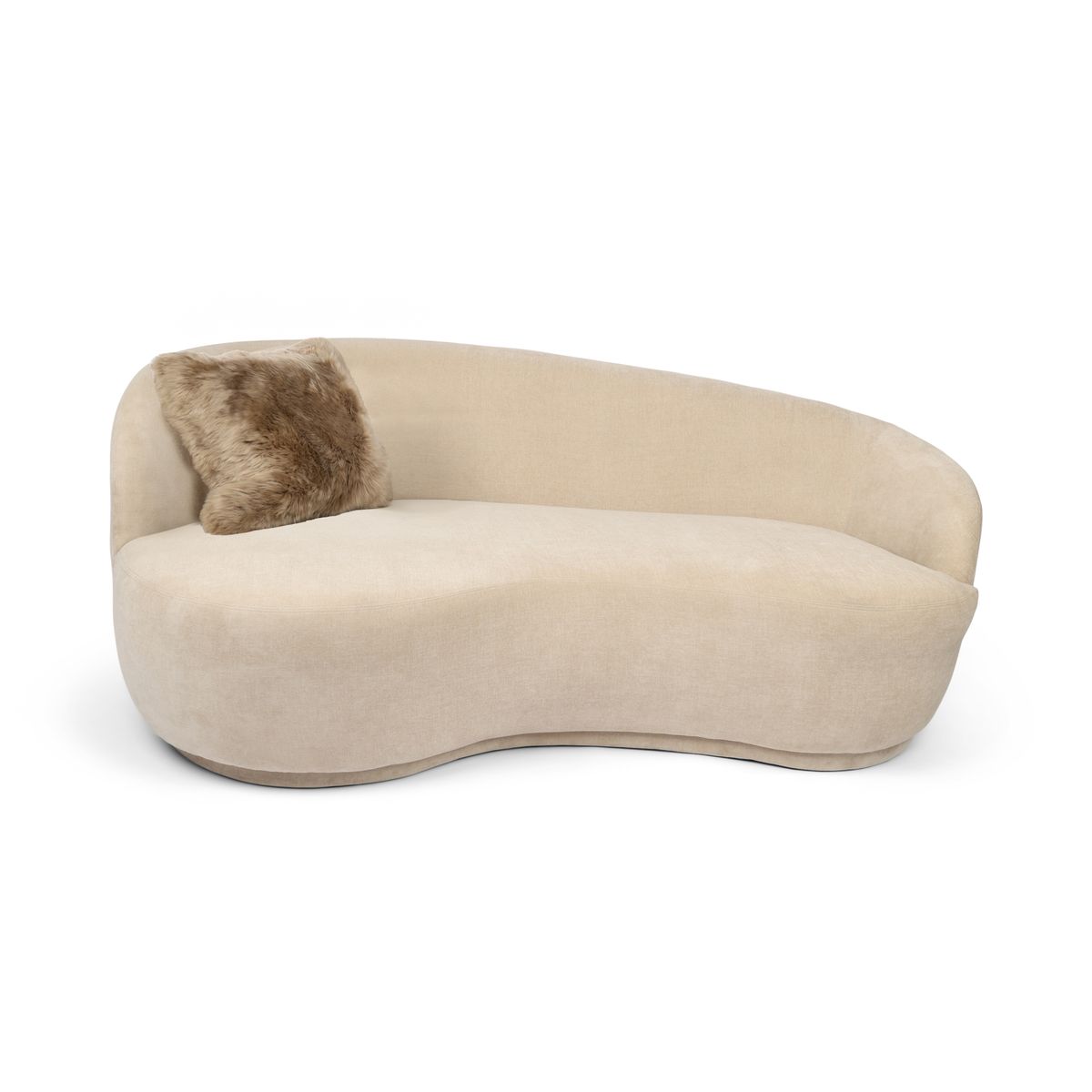 Fellkissenbezug | Langhaar | Neuseeland | 40x40 cm Taupe