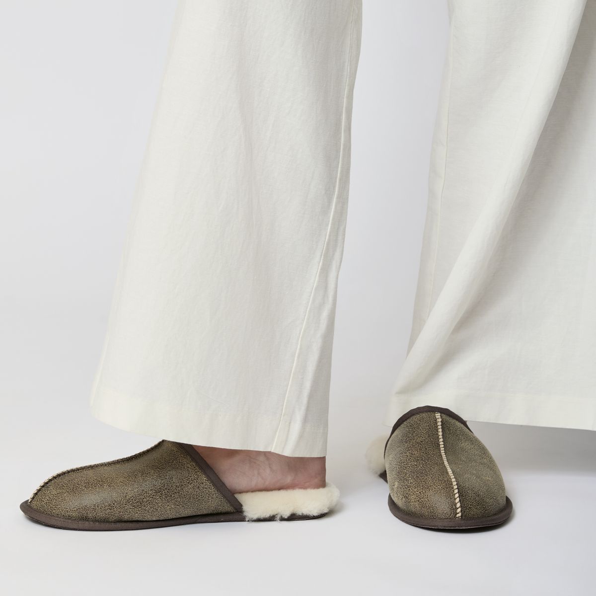 Pantoffeln für Herren | Neuseeland | Größe 40-47 Schwarzes Nappa