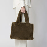 Mini Glory Shopper | Neuseeland | Lammwolle Lederbraun