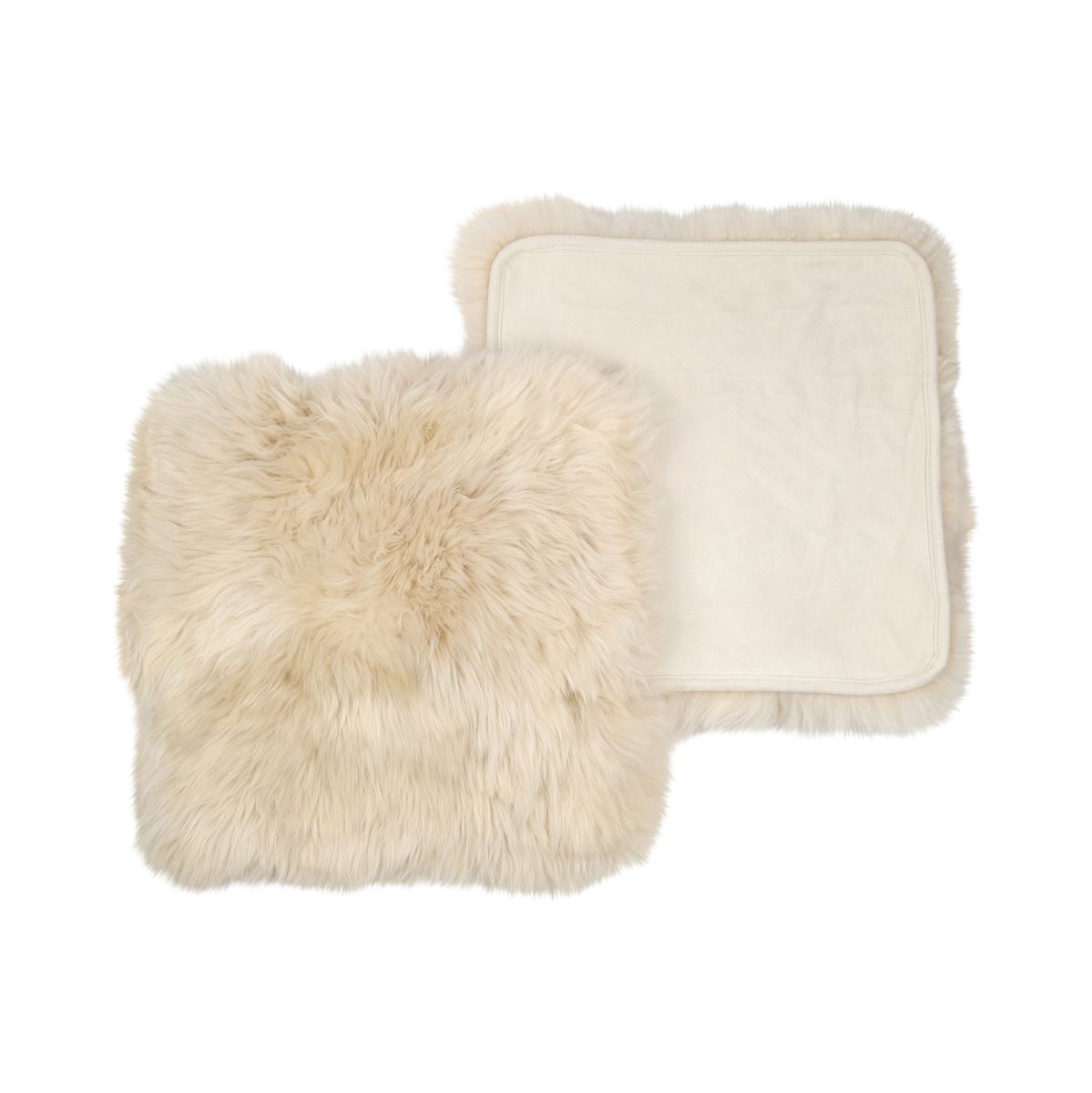 Sitzkissen | Langhaar | Neuseeland | Stoffrückseite | 40x40 cm Leinen