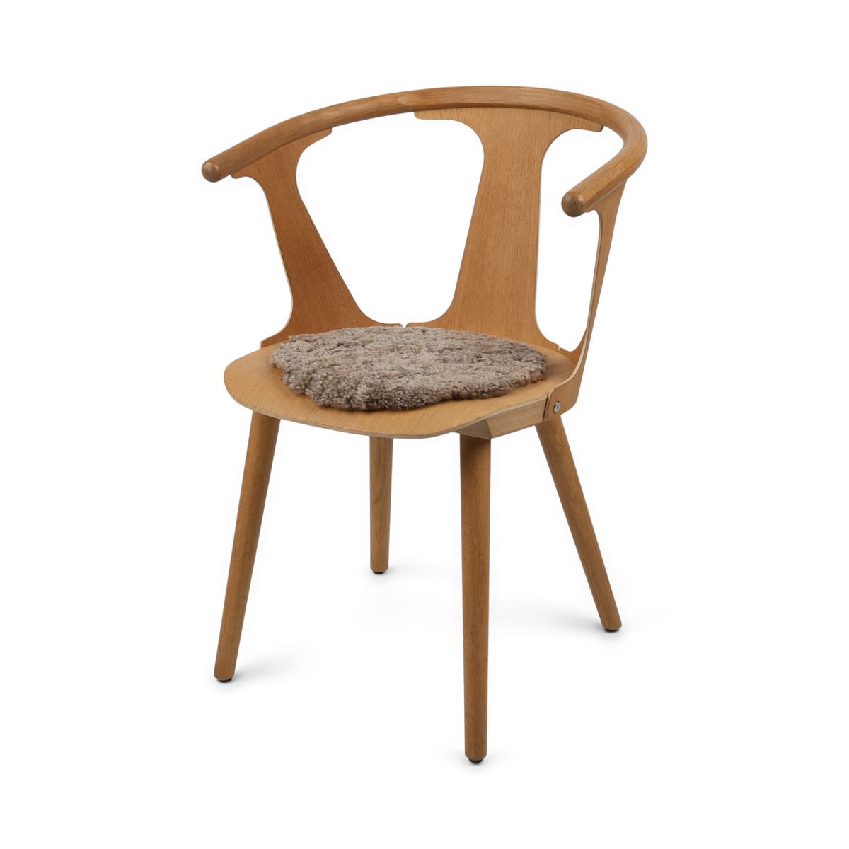 Stuhlauflage | Kurzhaar | Neuseeland | D34 cm Sitzkissen | Sheepskinhouse.ch