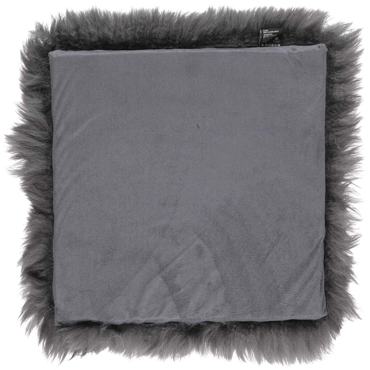 Lammfell Stuhlauflage | Langhaar | Neuseeland | 37x37 cm Sitzkissen | Sheepskinhouse.ch