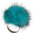 Pompon Ring | Nerz Aqua