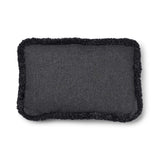 Wollkissen | 100% Wolle | Fellborte | 52x52 cm | 34x52 cm Kohle/Anthrazit