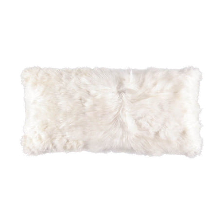 Alpaka Fellkissen | 100% Baby Alpaka Wolle Weiß