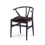 Sitzkissen Lammfell | Langhaar | Zero Waste | 35x35 cm Sitzkissen | Sheepskinhouse.ch