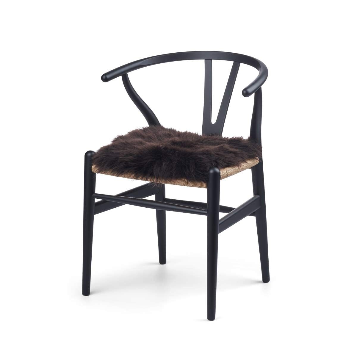 Sitzkissen Lammfell | Langhaar | Zero Waste | 35x35 cm Sitzkissen | Sheepskinhouse.ch