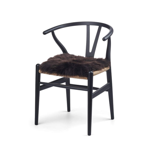 Sitzkissen Lammfell | Langhaar | Zero Waste | 35x35 cm