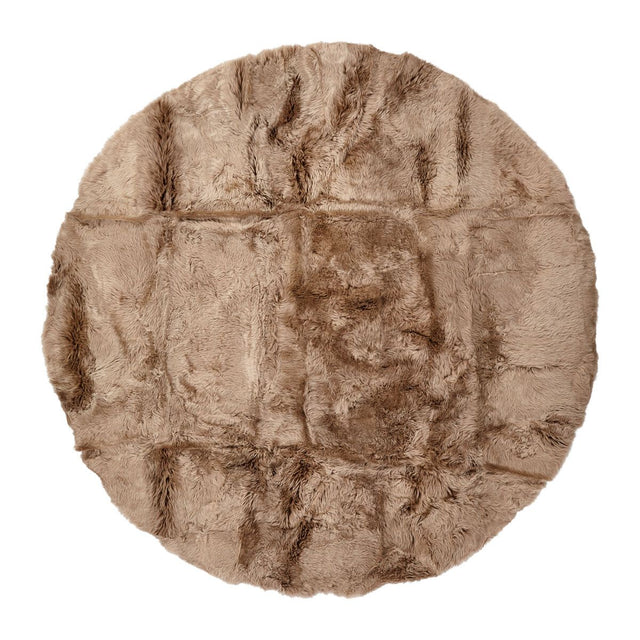 Lammfell Designerteppich | Langhaar | Neuseeland | D140 cm