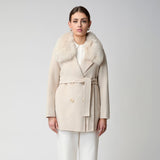 Charlott Mantel | Lammwolle, Fuchs Beige