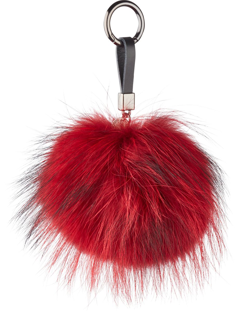 Pompon Schlüsselanhänger | Waschbär Modeaccessoire | Sheepskinhouse.ch