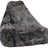 Lammfell Sitzsackstuhl Premium | Langhaar | Neuseeland | 100x100x80 cm Stahl