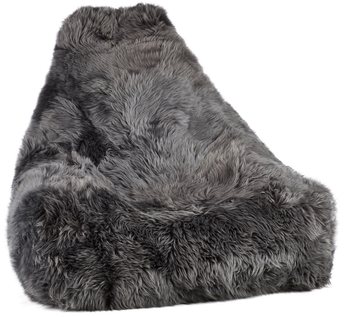 Lammfell Sitzsackstuhl Premium | Langhaar | Neuseeland | 100x100x80 cm Sitzsäcke | Sheepskinhouse.ch