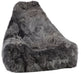 Lammfell Sitzsackstuhl Premium | Langhaar | Neuseeland | 100x100x80 cm Stahl