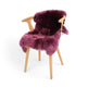 Merino Lammfell | Neuseeland | Ca. 85x60 cm Aubergine