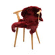 Merino Premium Lammfell | Langhaar | Neuseeland | 90x60 cm Bordeauxrot