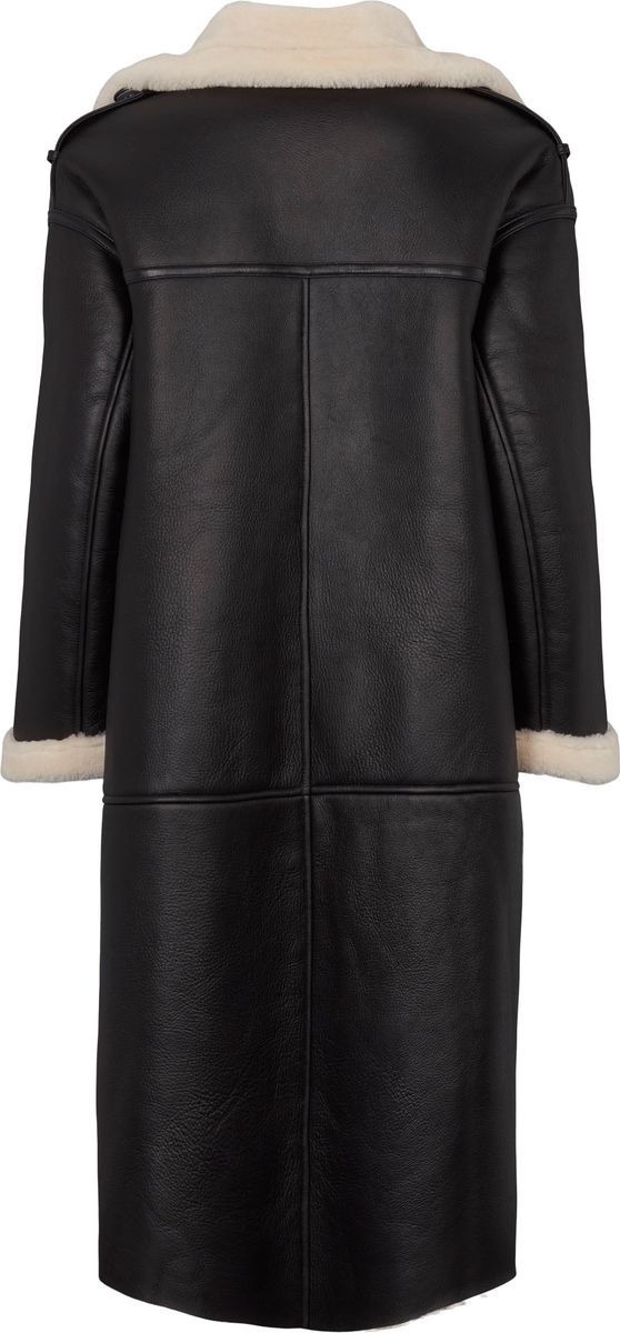 Heide Mantel | Shearling Schwarz