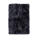 Lammfell Designerteppich Premium | Langhaar | Neuseeland Marineblau