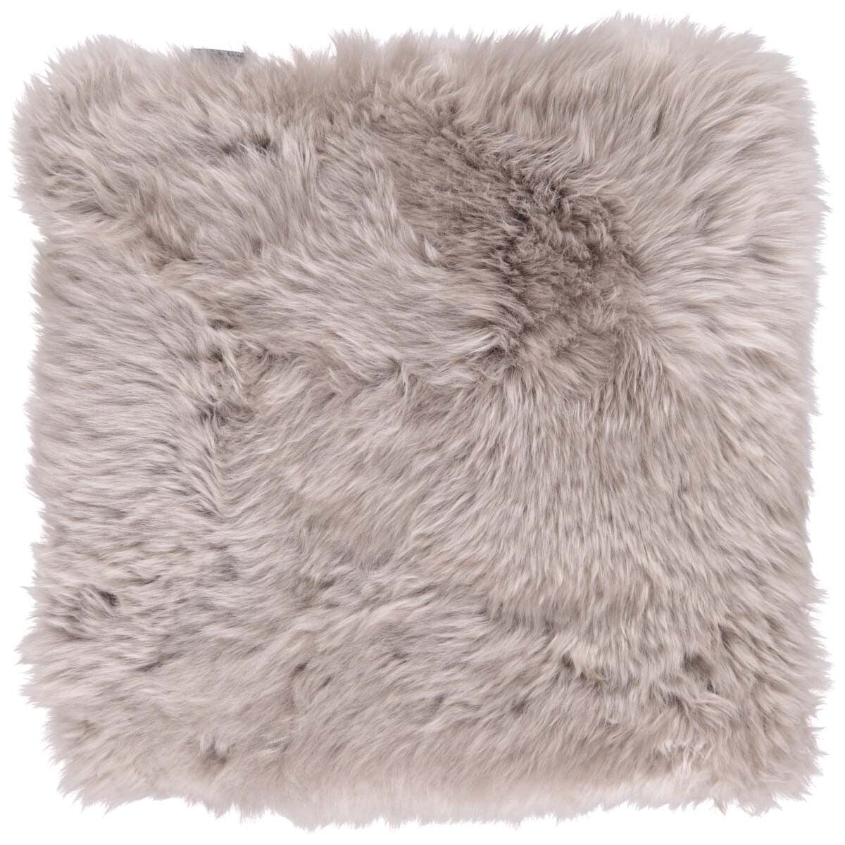 Lammfell Stuhlauflage | Langhaar | Neuseeland | 37x37 cm Sitzkissen | Sheepskinhouse.ch