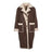 Jill Mantel | Shearling Schoko/Beige