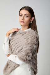 Molly Poncho | Kaninchen Schwarz