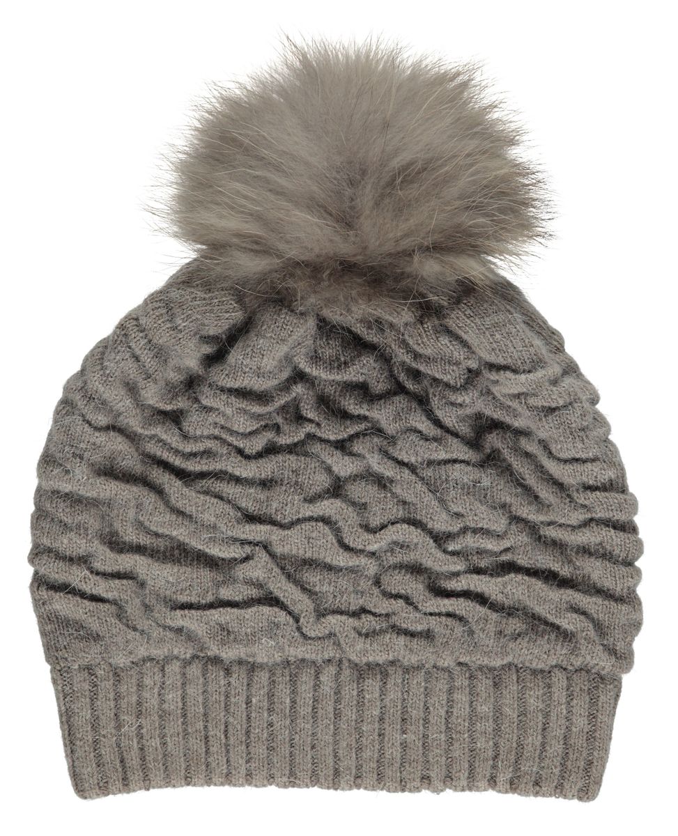 Sidse Mütze | Wolle, Waschbär Modeaccessoire | Sheepskinhouse.ch