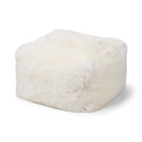 Lammfellpouf | Langhaar | Neuseeland | 50x50x32 cm