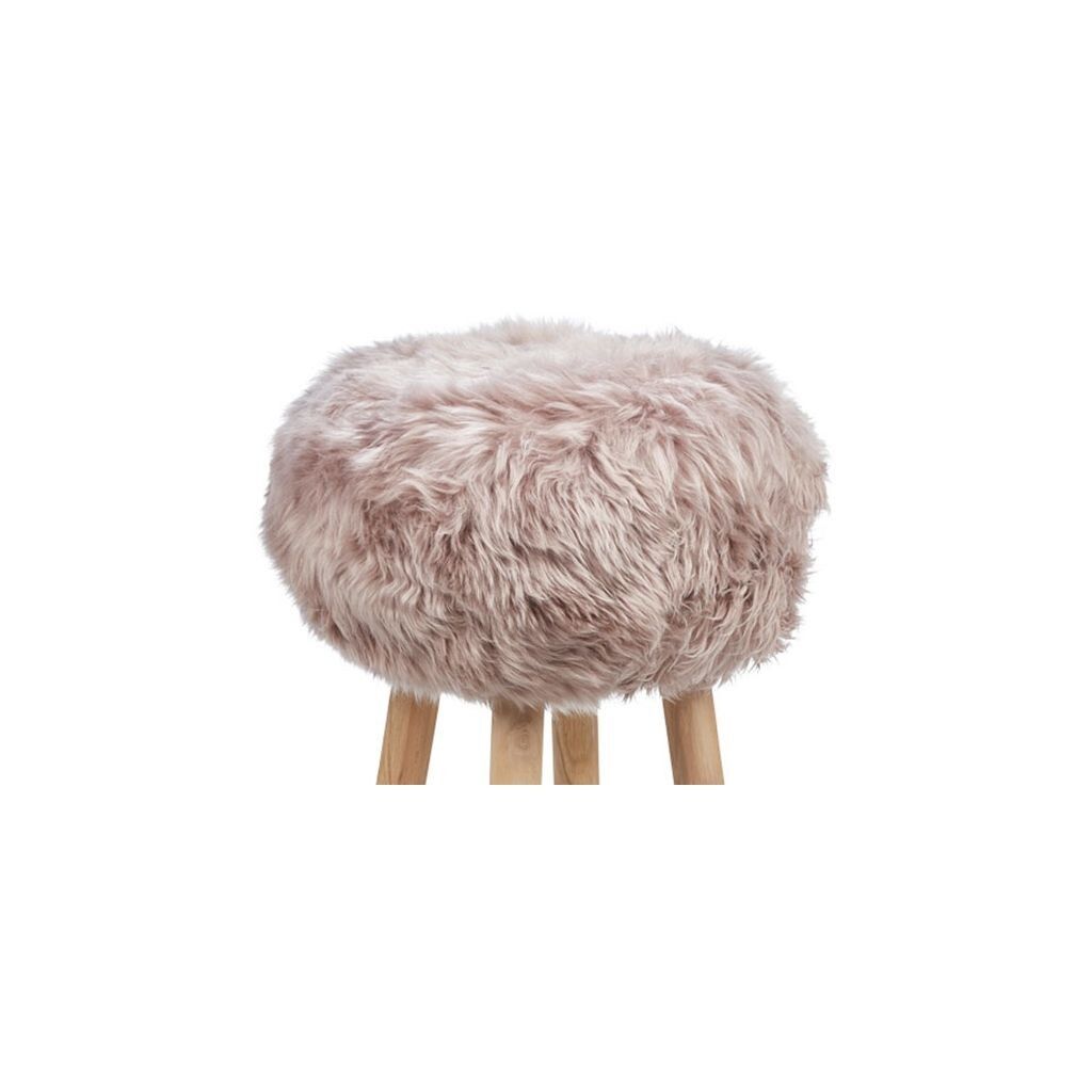 Lammfell Hockerbezug | Langhaar | Neuseeland | 35x17 cm Dove
