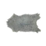Schaffell | Langhaar | Island | Eingefärbt | 100 + cm Silber