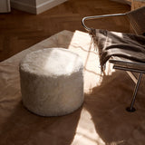 Lammfellpouf Premium | Kurzhaar | Neuseeland | D41x31 cm Anthrazit
