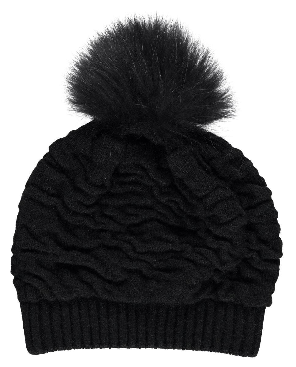 Sidse Mütze | Wolle, Waschbär Modeaccessoire | Sheepskinhouse.ch