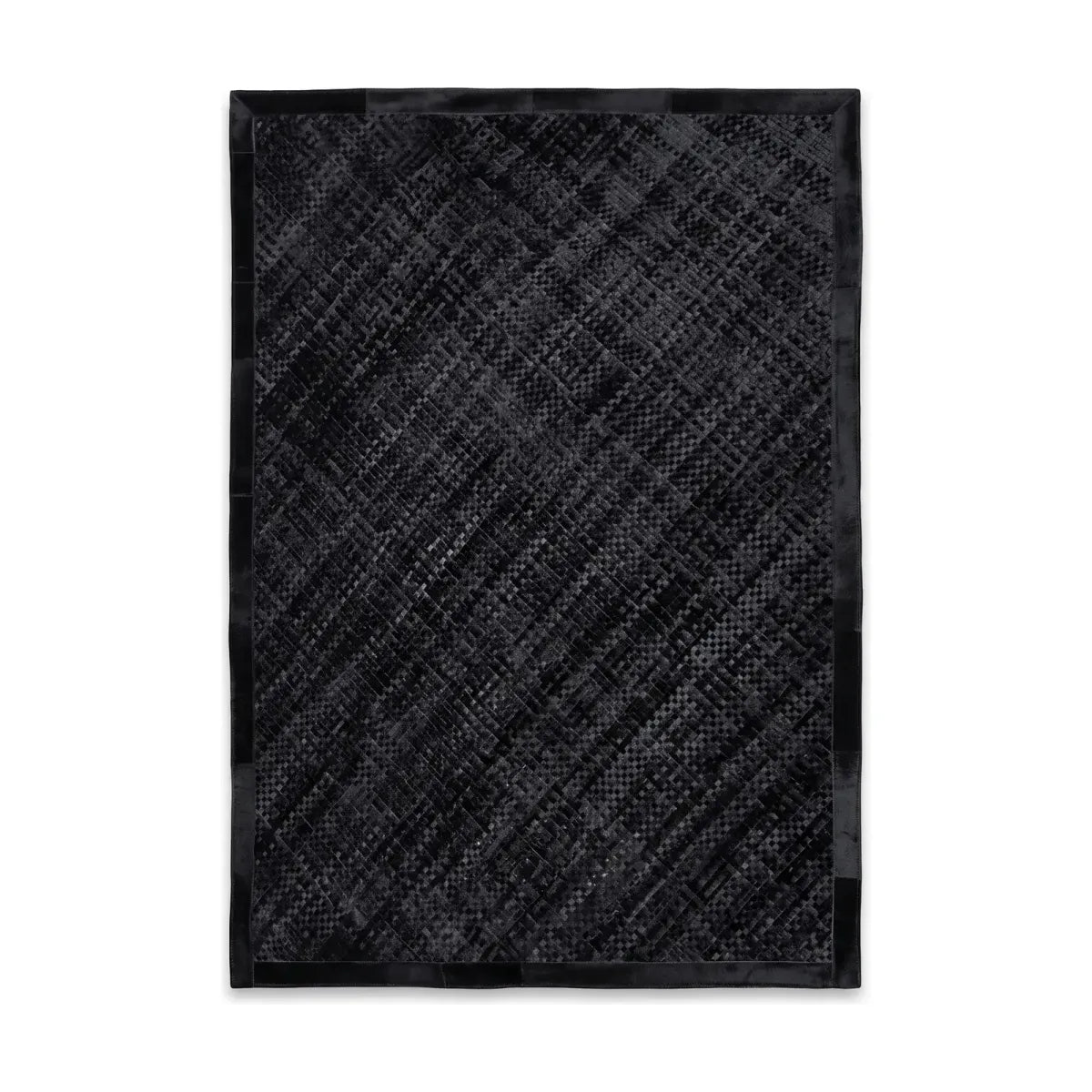 Schwarzer Kuhfell-Designteppich | Brasilien | 200x300 cm | 170x240 cm