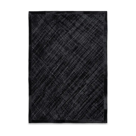 Schwarzer Kuhfell-Designteppich | Brasilien | 200x300 cm | 170x240 cm