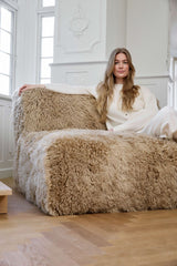 Julian Modulsofa | Sitzmodul | Curly | Neuseeland Honig