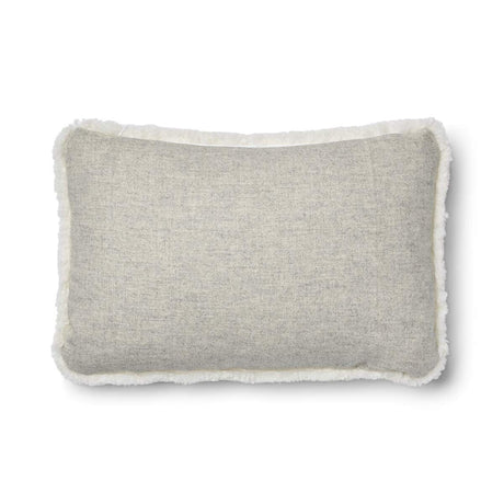 Lammfellkissen | Kurzhaar | Neuseeland | 100% Wolle | 52x52 cm | 34x52 cm Silber/Elfenbein