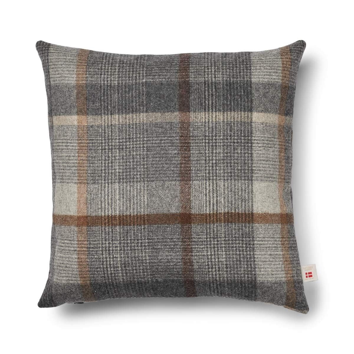 Kariertes Wollkissen | 100% Wolle | 52x52 cm | 34x52 cm