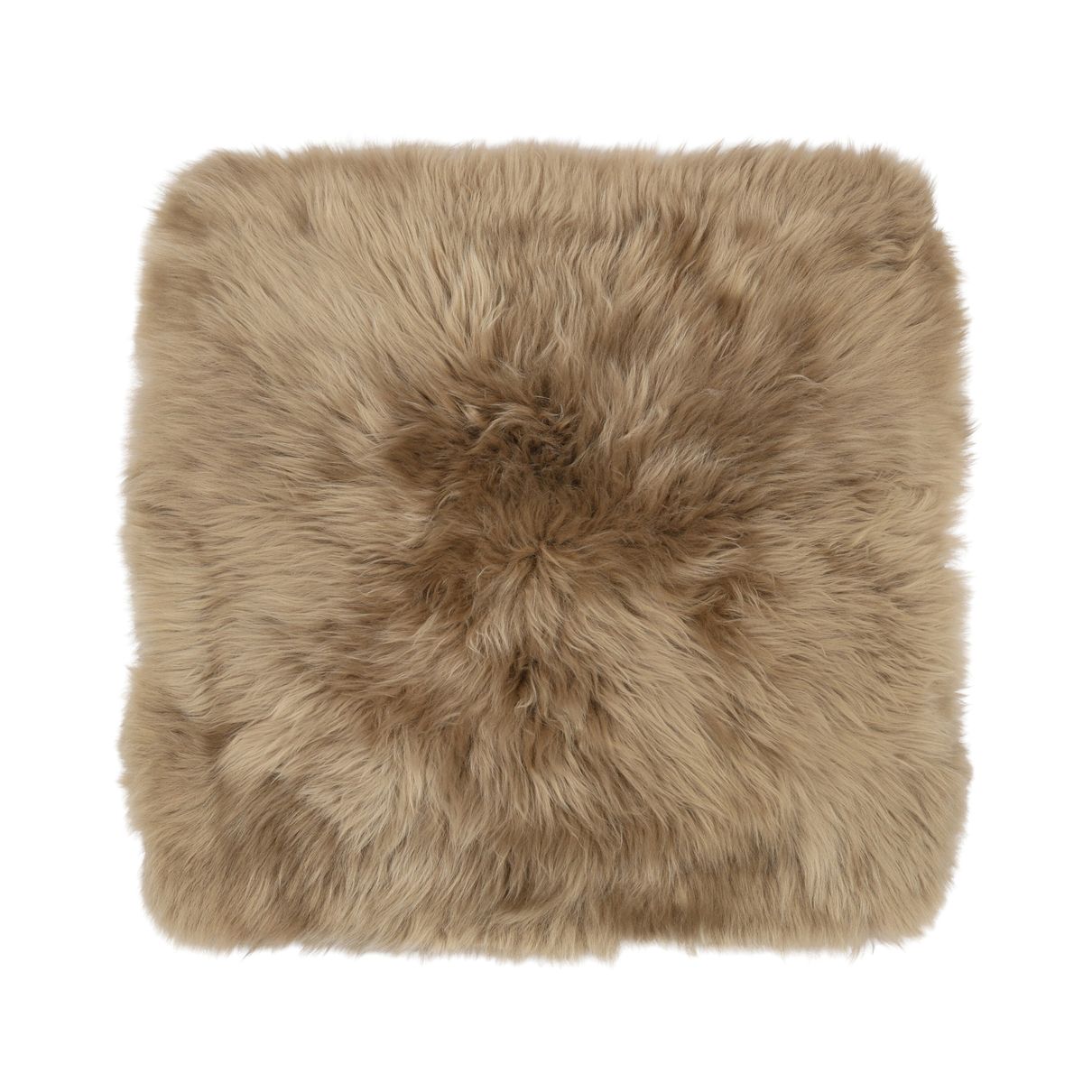 Sitzkissen | Langhaar | Neuseeland | Stoffrückseite | 40x40 cm Taupe