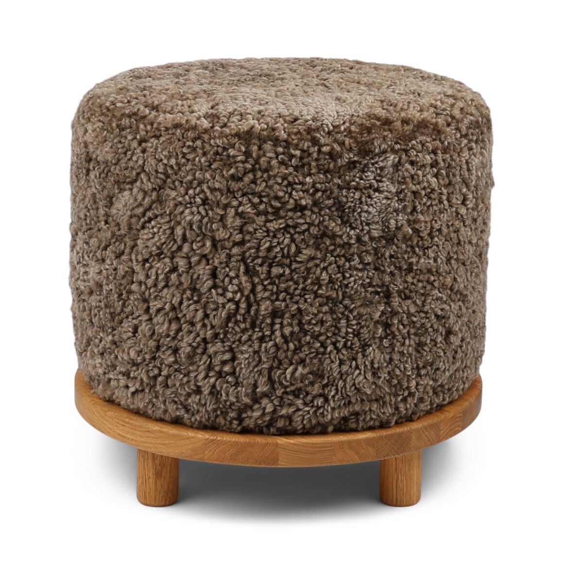 Simon Pouf | Kurzhaar | Neuseeland | D46x52 cm Poufs | Sheepskinhouse.ch