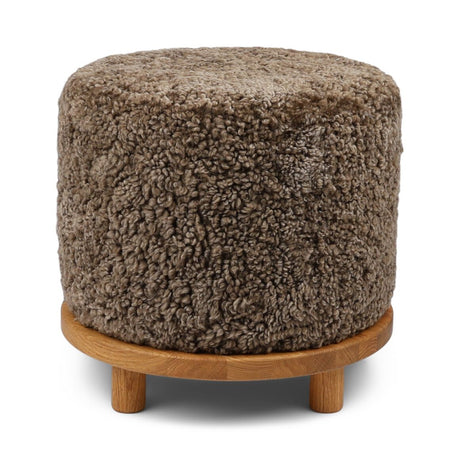 Simon Pouf | Kurzhaar | Neuseeland | D46x52 cm Poufs | Sheepskinhouse.ch