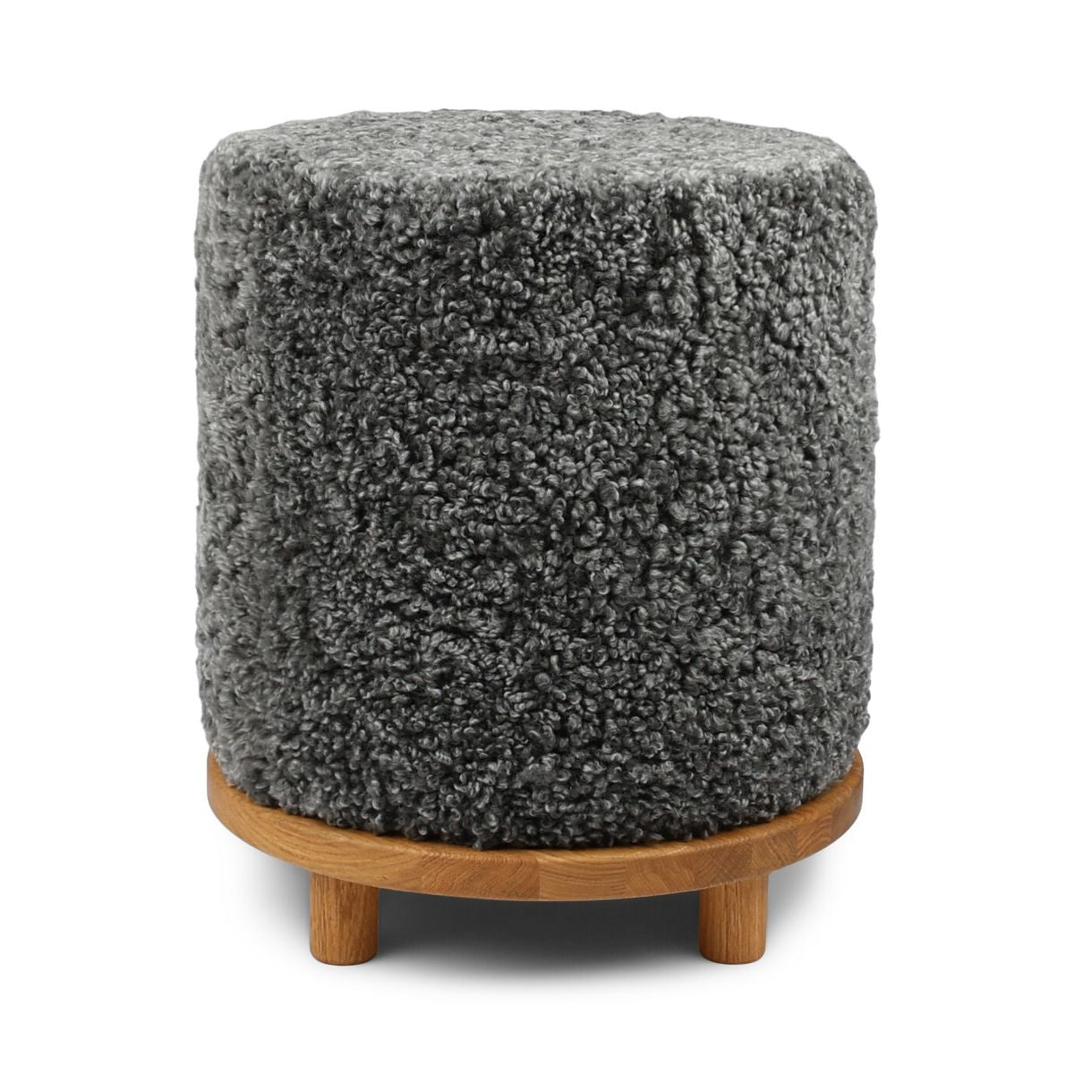 Simon Pouf | Kurzhaar | Neuseeland | D46x52 cm Poufs | Sheepskinhouse.ch