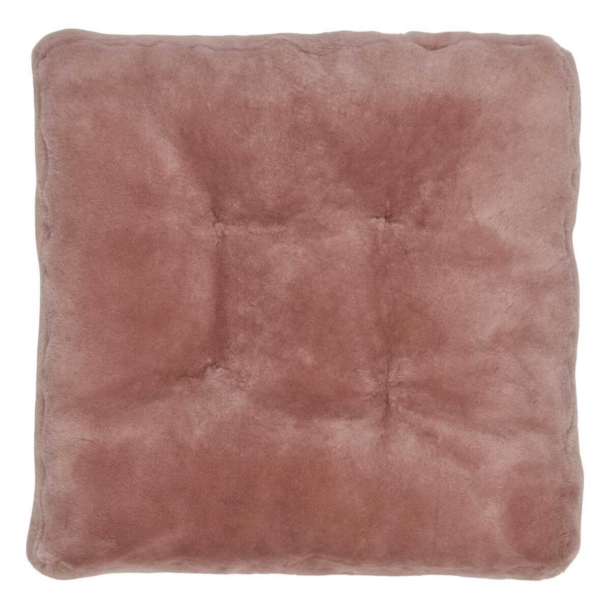 Lammfellkissen | Neuseeland | Mokassin | 45x45 cm Sitzkissen | Sheepskinhouse.ch