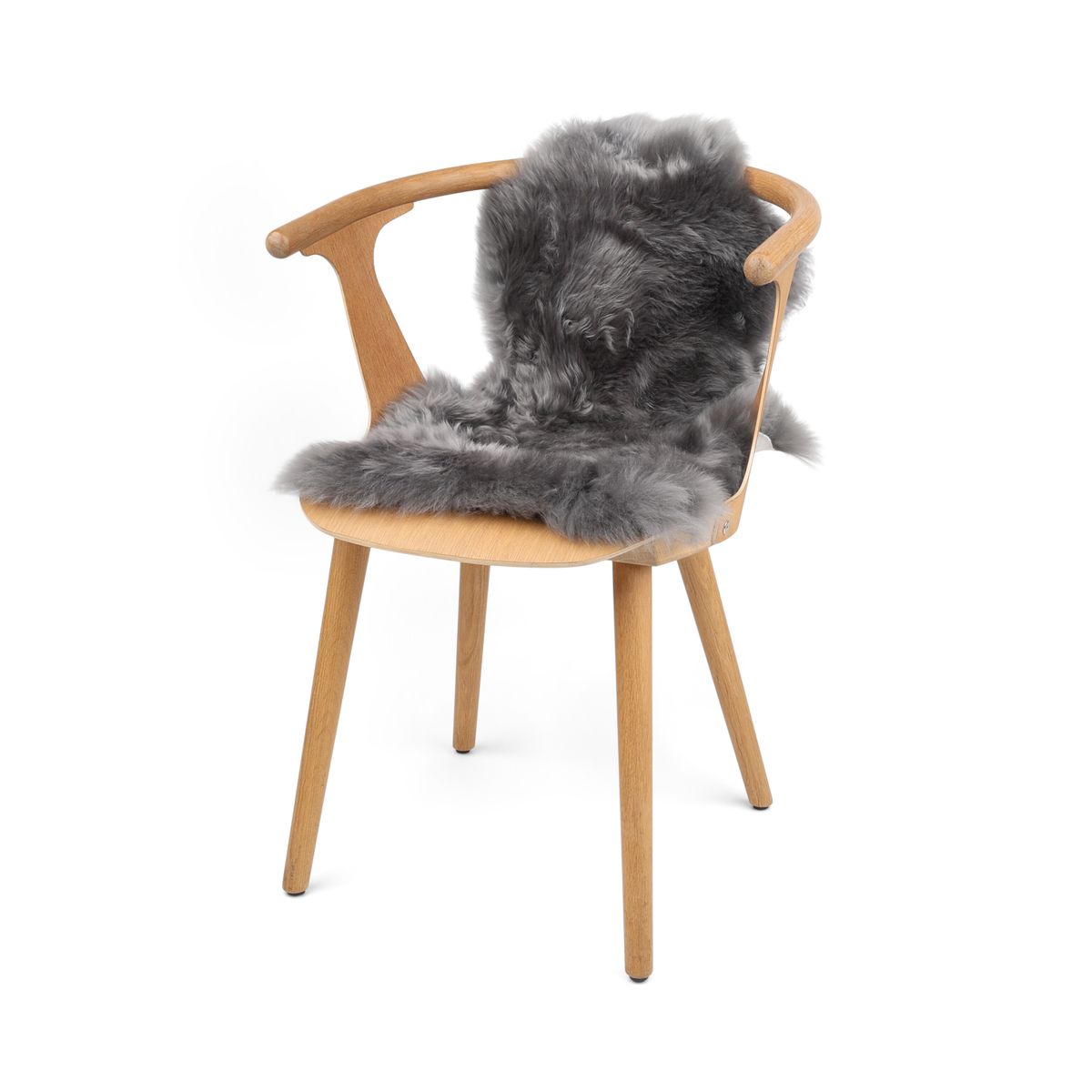 Lammfell | Neuseeland | 70+ cm Grau