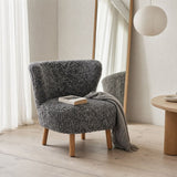 Emil Loungesessel | Premium Lammfell | Kurzhaar Anthrazit