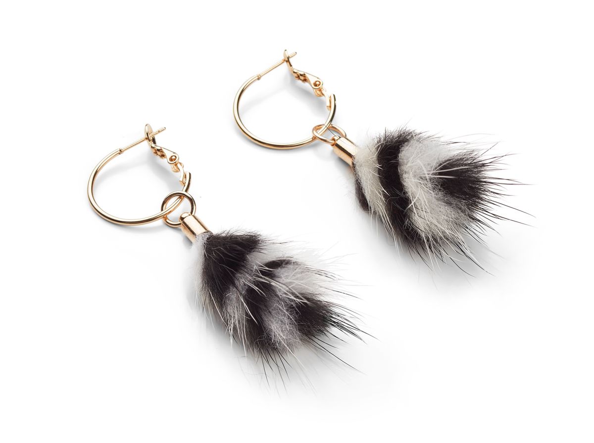 Nicki Ohrringe | Nerz Modeaccessoire | Sheepskinhouse.ch