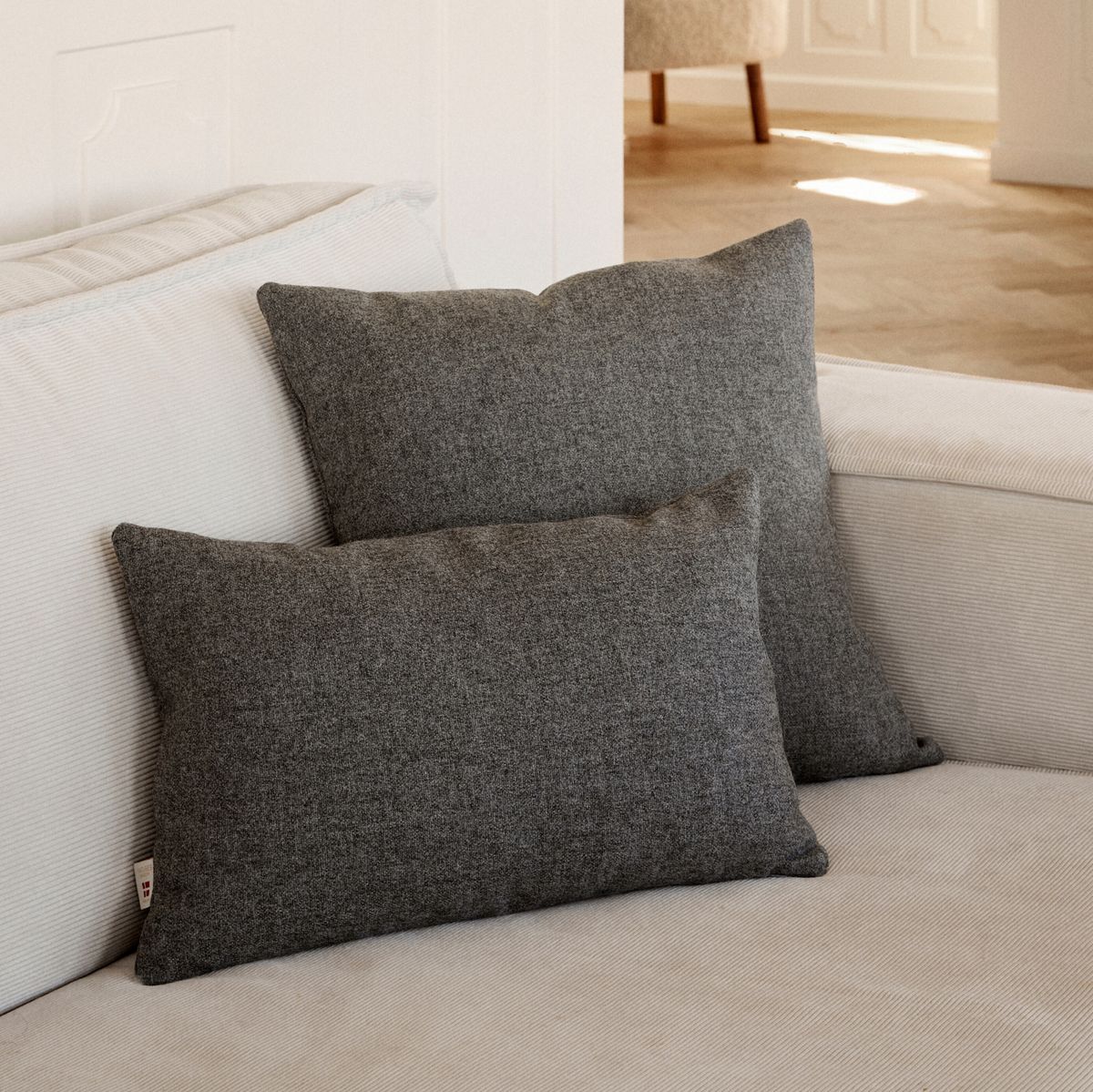 Wollkissen | 100% Wolle | 34x52 cm Beige